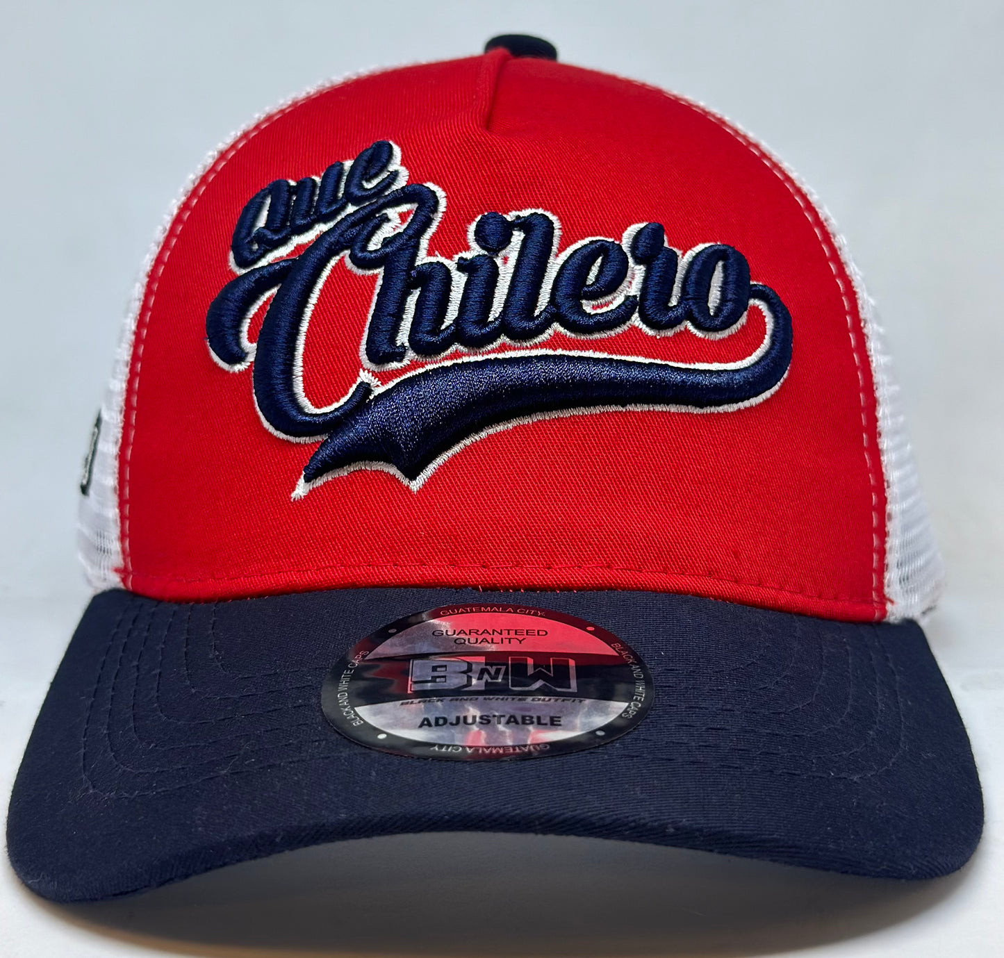 Gorra malla Bordado Que Chilero azul