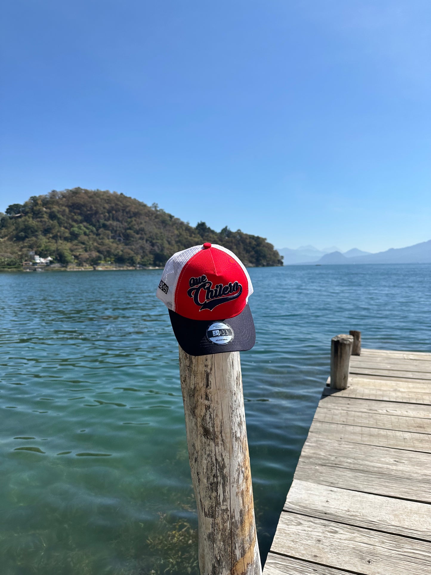 Gorra malla Bordado Que Chilero azul