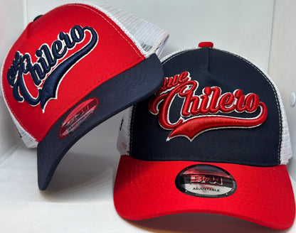 Gorra malla Bordado Que Chilero azul